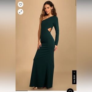 Lulus dark green dress